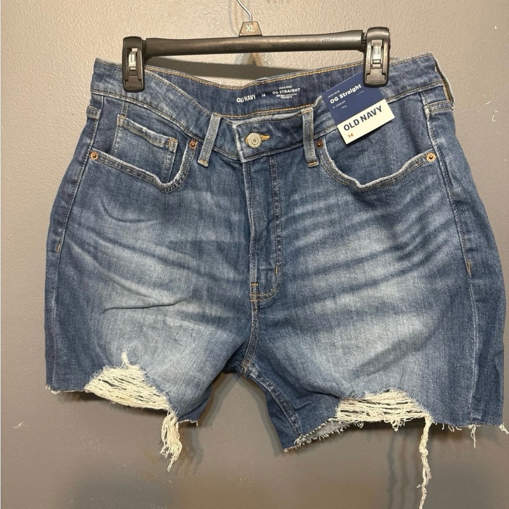 Old Navy Women's Distressed Blue Jean Shorts